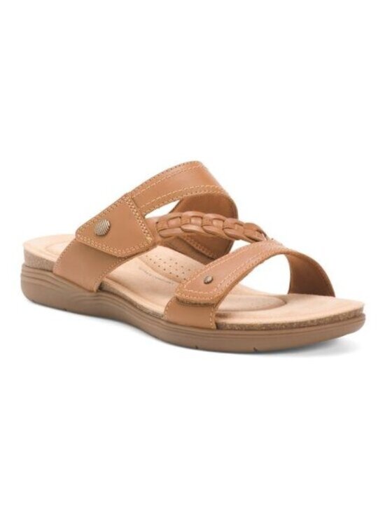 Clarks Shoes - CLARKS Wide Leather April Raelyn Comfort Sandals